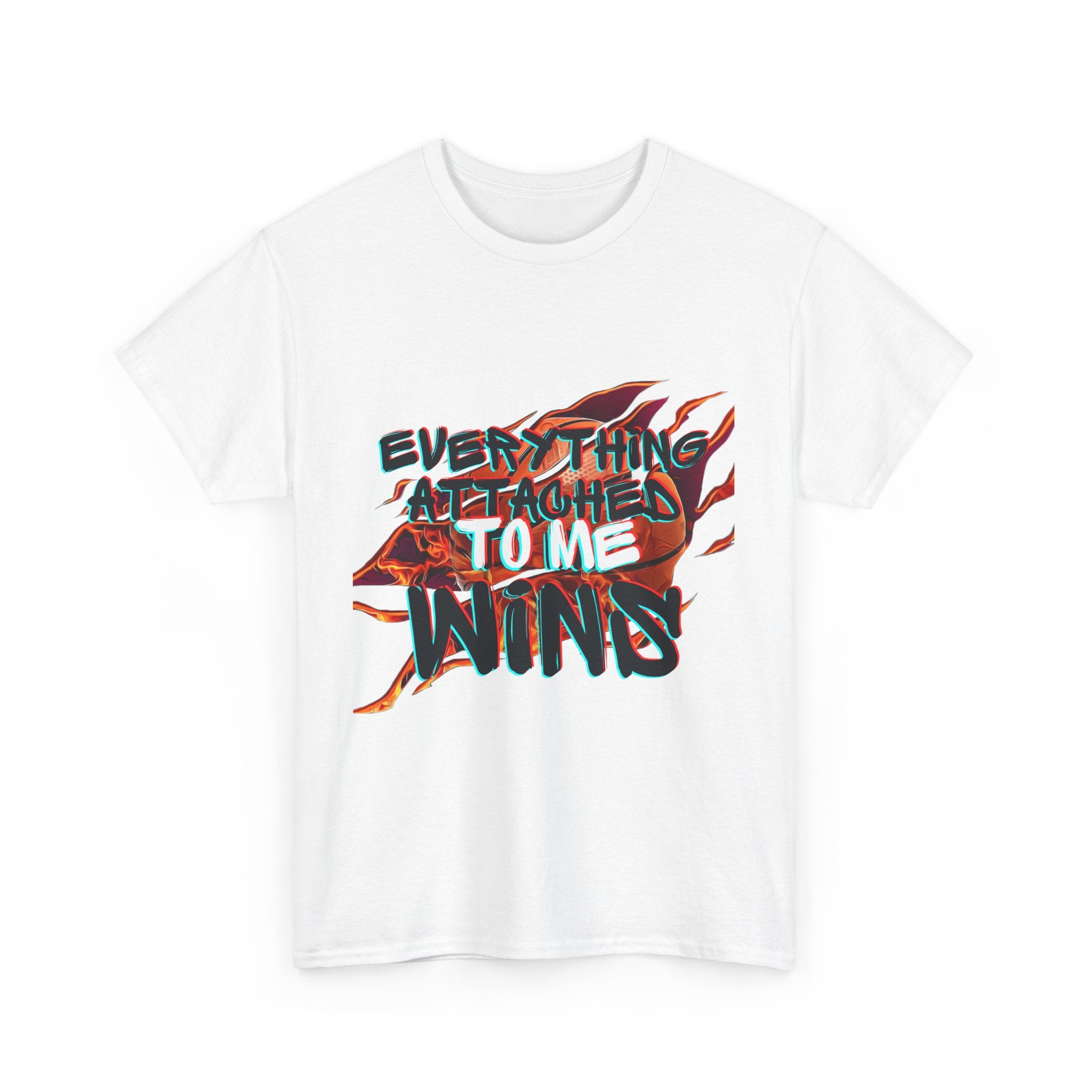 Everything Attach To Me Wins Unisex Heavy Cotton Tee - Casual Comfort Tee for Positive Vibes