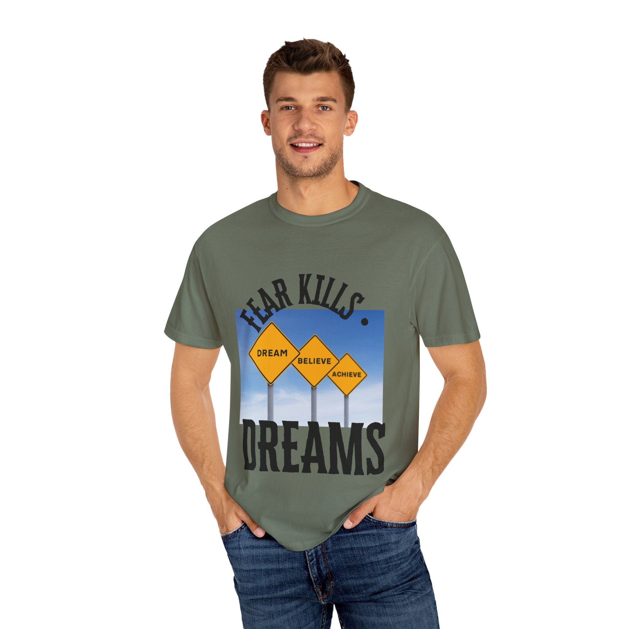 Unisex-Fear Kills Dreams T Shirt