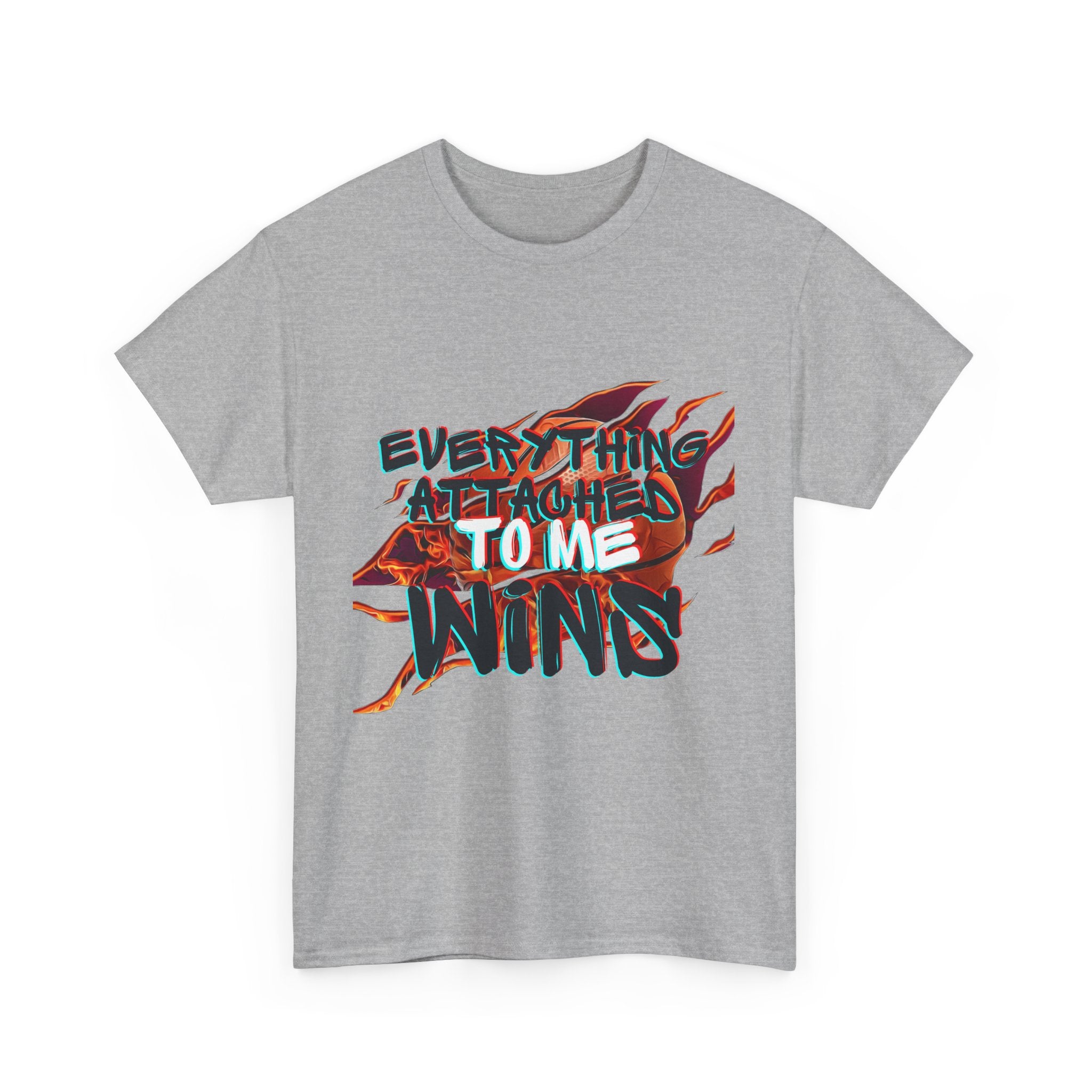 Everything Attach To Me Wins Unisex Heavy Cotton Tee - Casual Comfort Tee for Positive Vibes