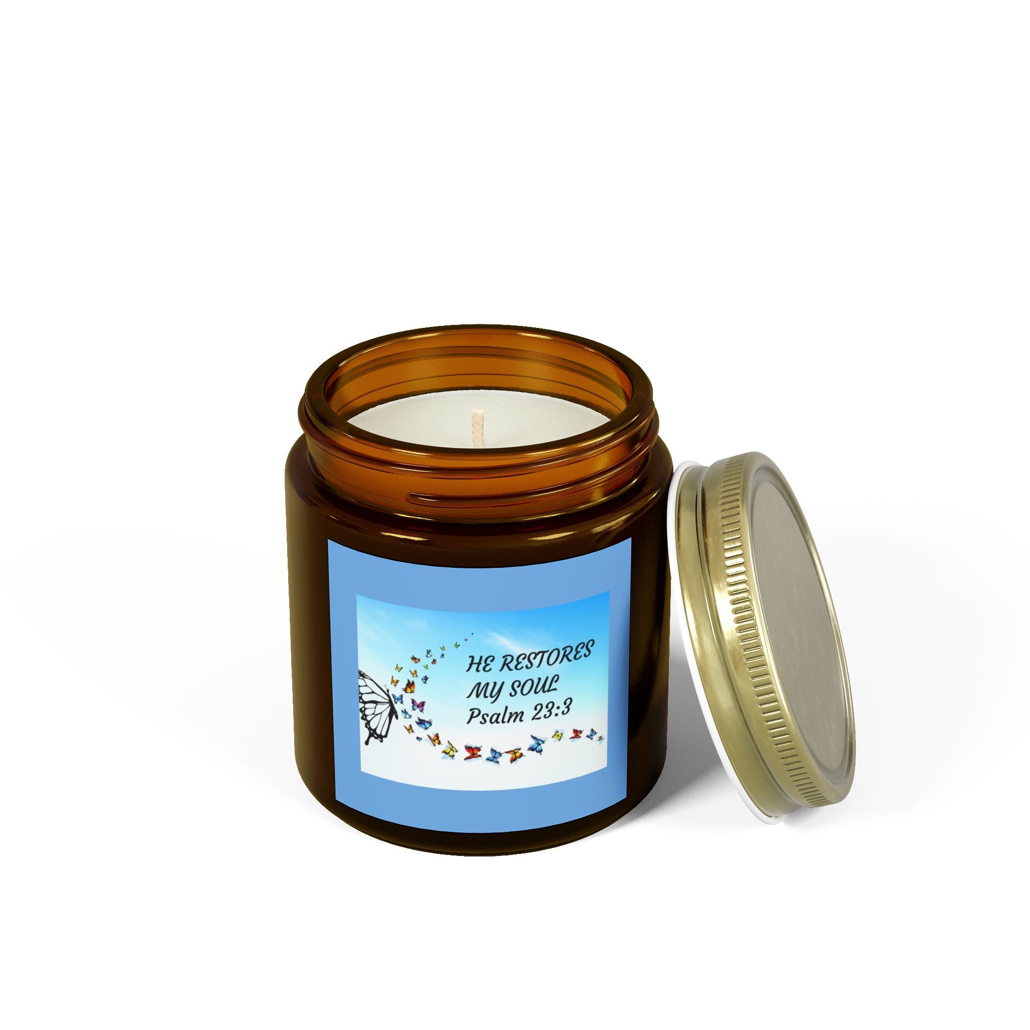 Scented Coconut Apricot Candles (4oz, 9oz)