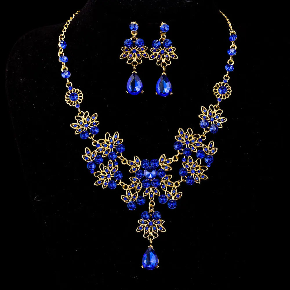 Luxury Rhinestone Necklace Sets