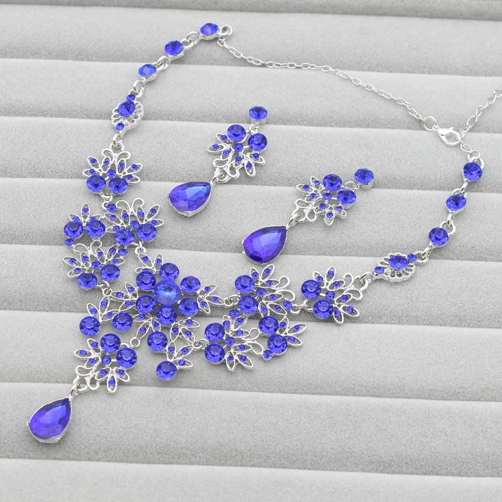 Luxury Rhinestone Necklace Sets