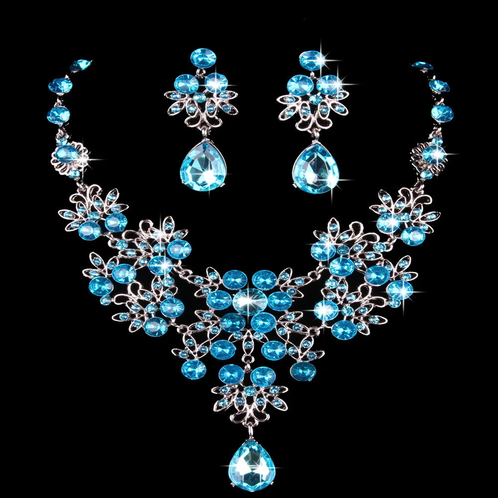 Luxury Rhinestone Necklace Sets