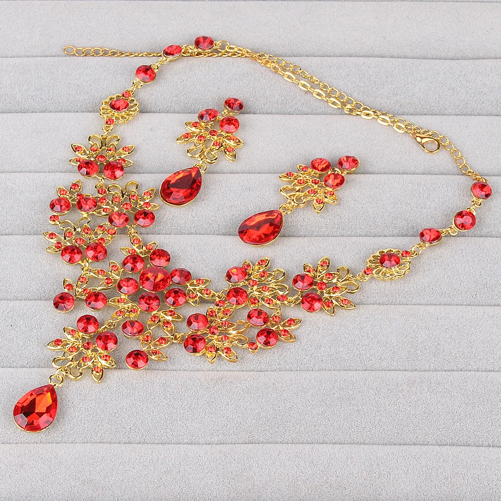 Luxury Rhinestone Necklace Sets
