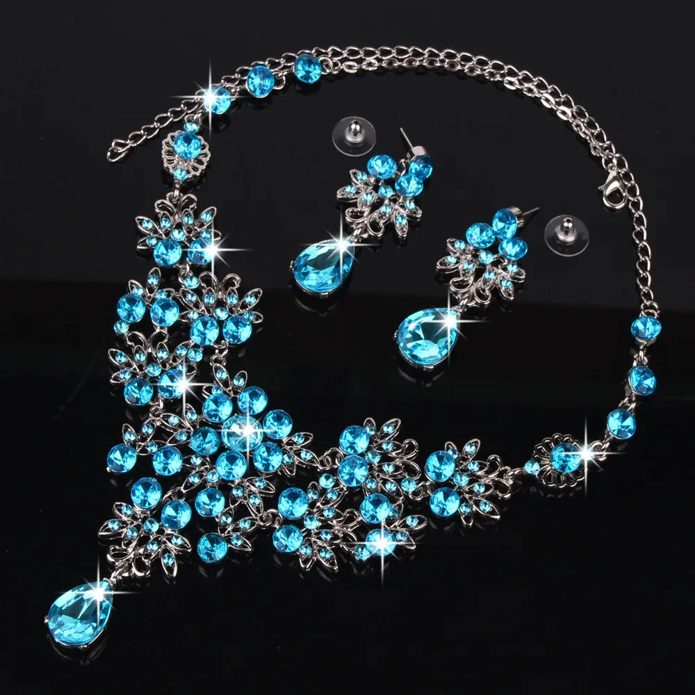 Luxury Rhinestone Necklace Sets