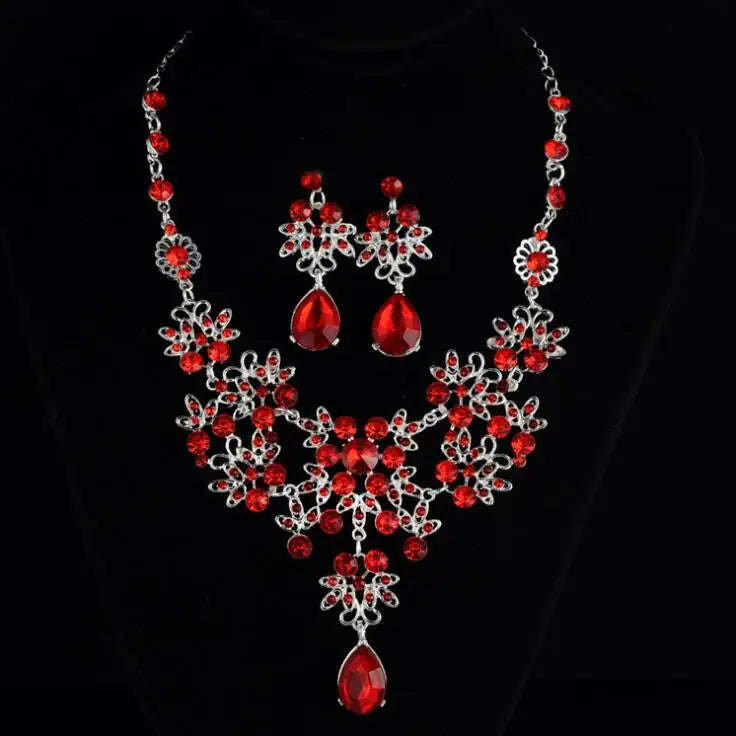 Luxury Rhinestone Necklace Sets