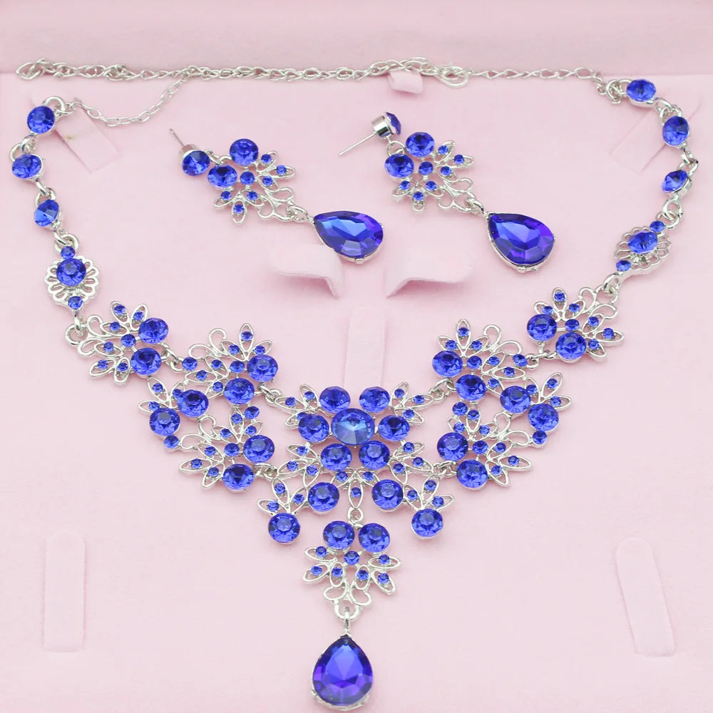 Luxury Rhinestone Necklace Sets