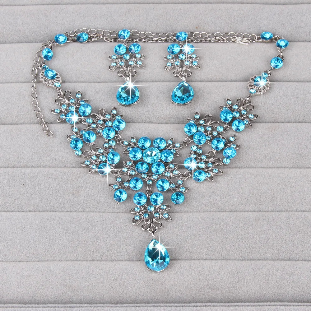 Luxury Rhinestone Necklace Sets