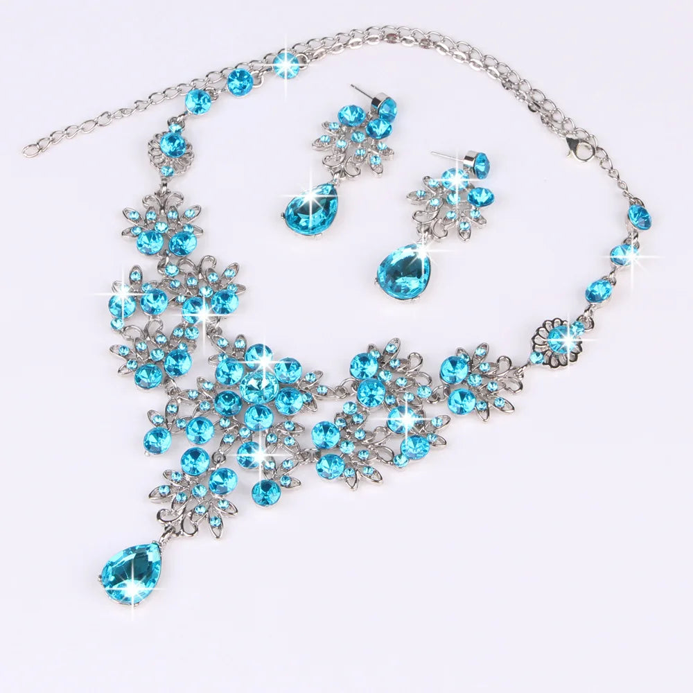 Luxury Rhinestone Necklace Sets