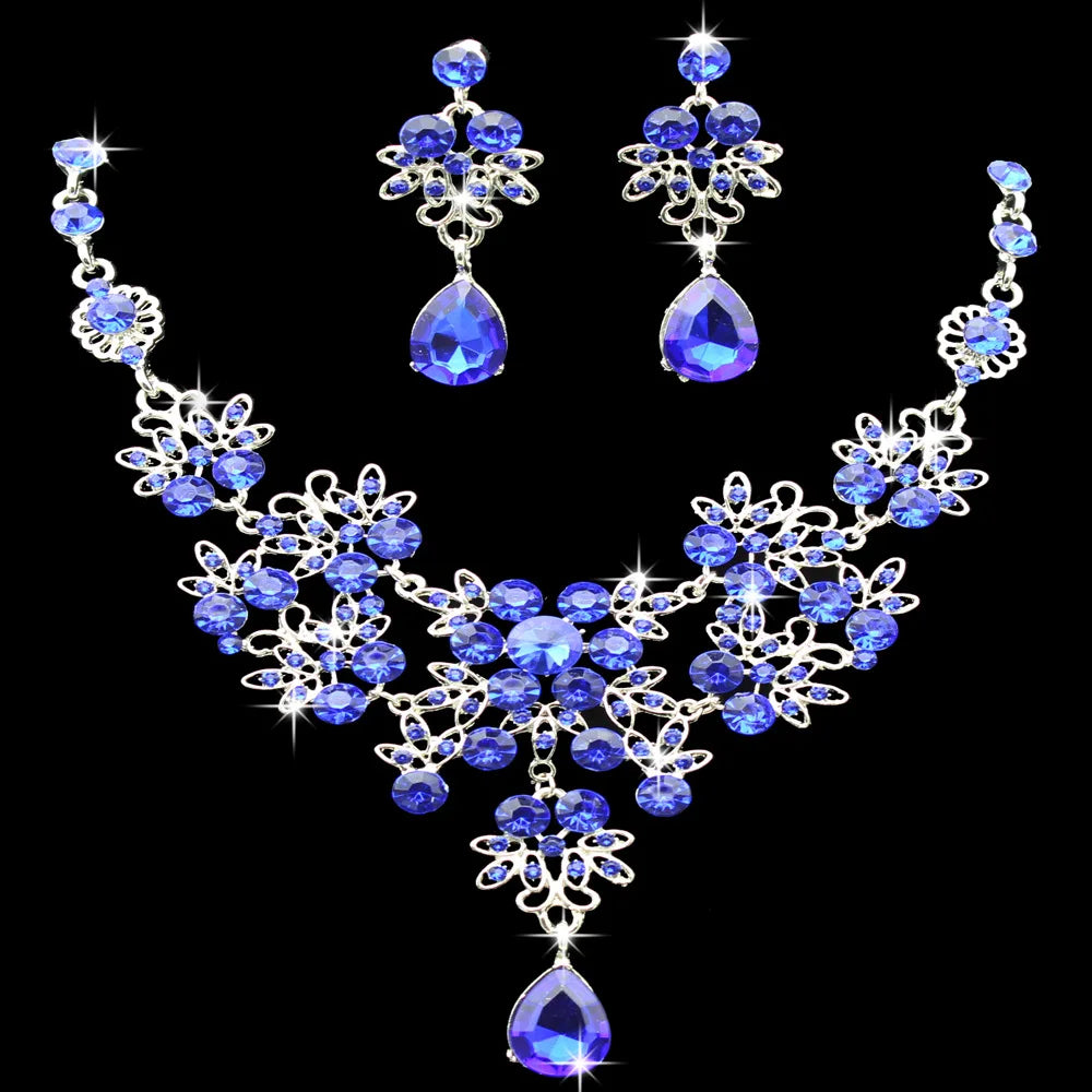 Luxury Rhinestone Necklace Sets