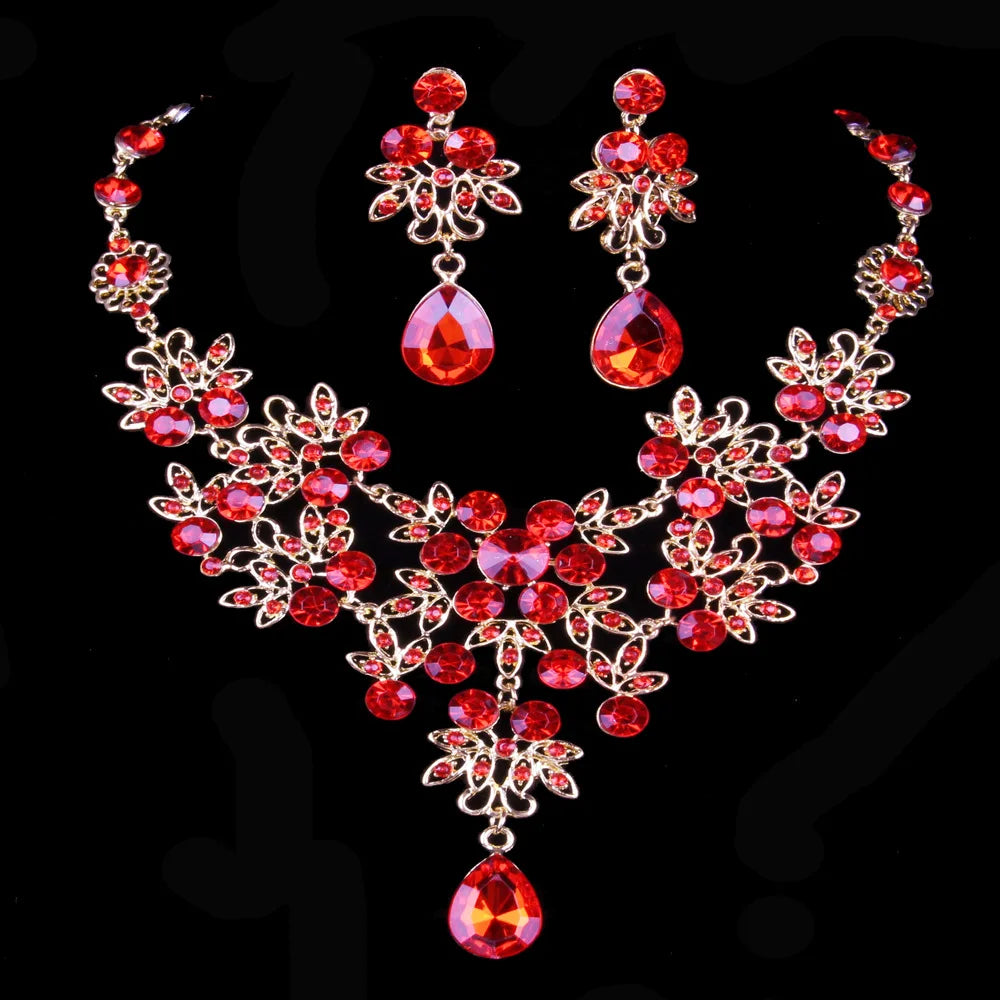 Luxury Rhinestone Necklace Sets