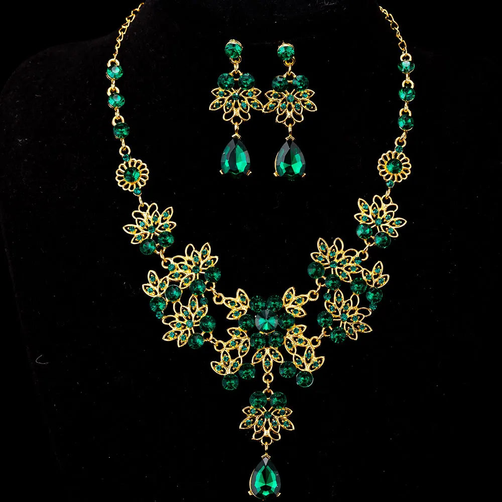 Luxury Rhinestone Necklace Sets