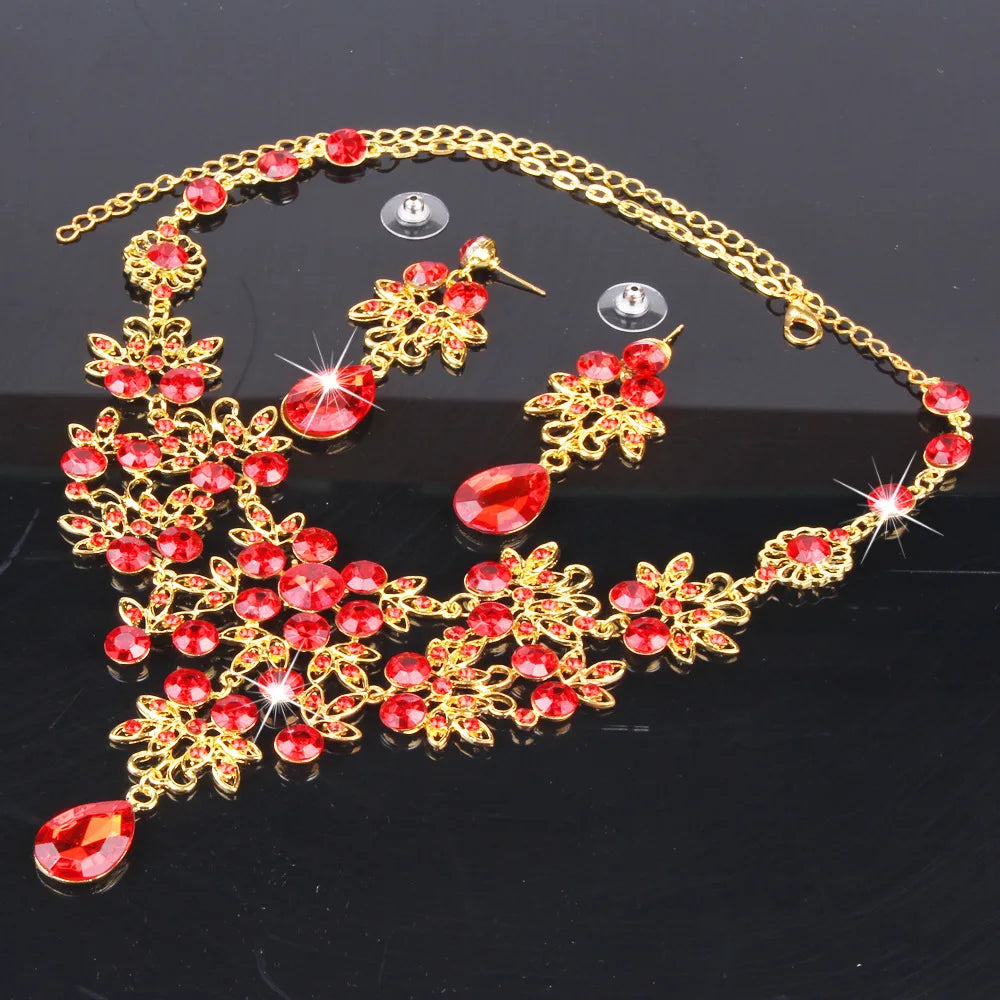 Luxury Rhinestone Necklace Sets