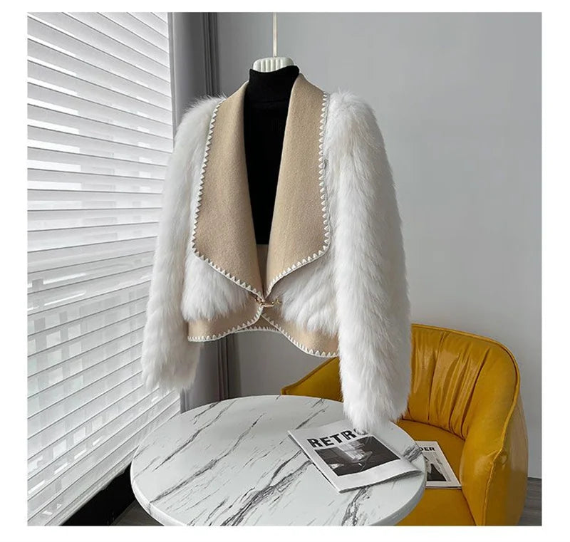 Exquisite Furry Short Cardigan