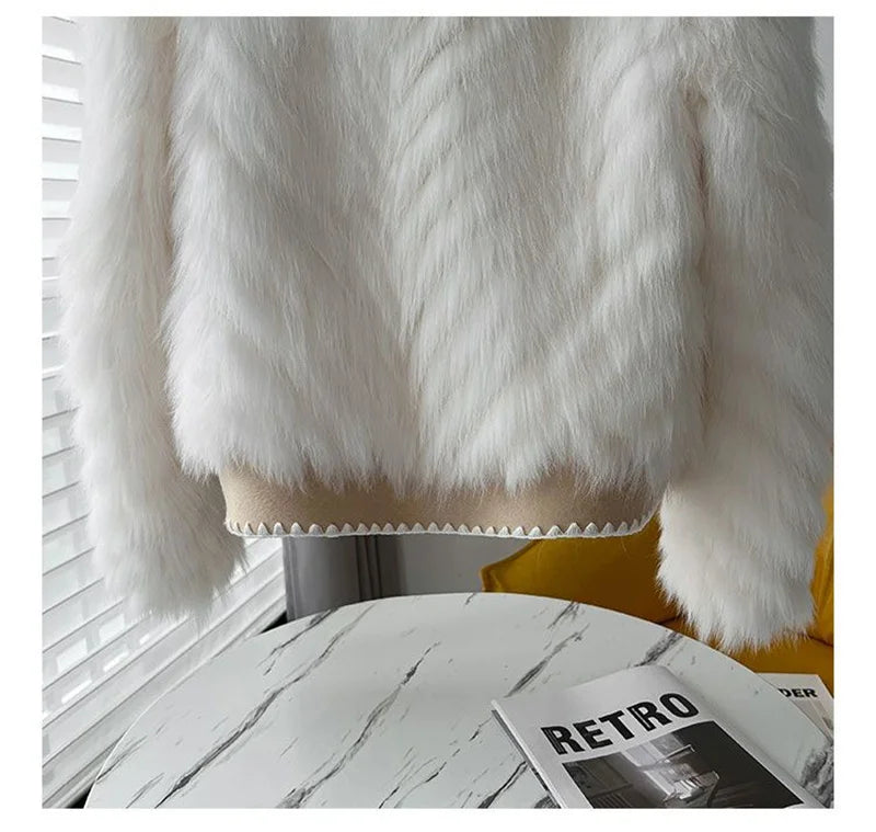 Exquisite Furry Short Cardigan