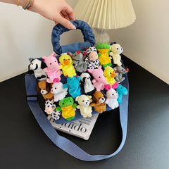 Bombass Crossbody Bag covered In Stuffed Animals