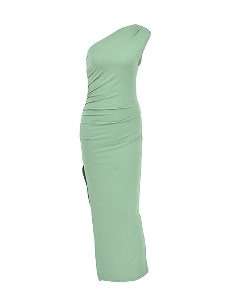 Breakfast At Tiffany's Sexy Split Sleeveless Dress