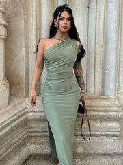 Breakfast At Tiffany's Sexy Split Sleeveless Dress