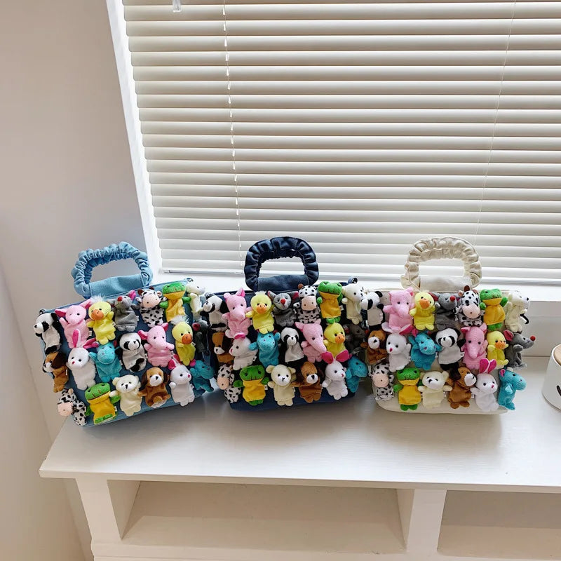 Bombass Crossbody Bag covered In Stuffed Animals