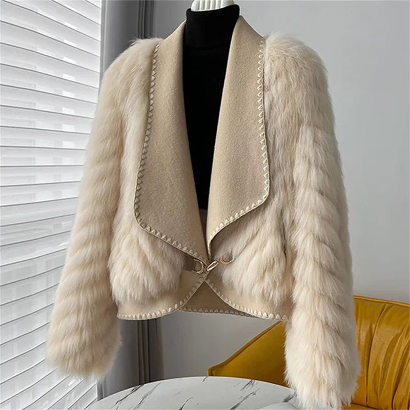 Exquisite Furry Short Cardigan