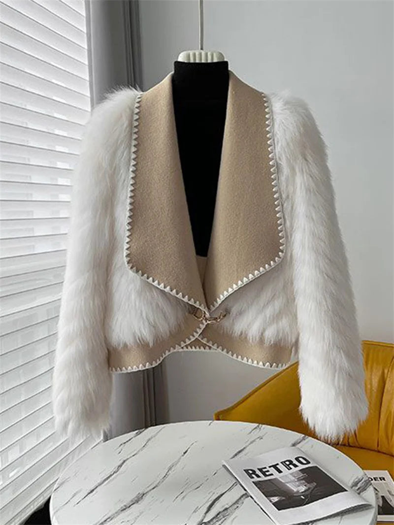 Exquisite Furry Short Cardigan