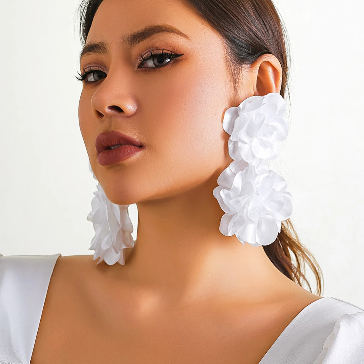 Fluffy Floral Earrings