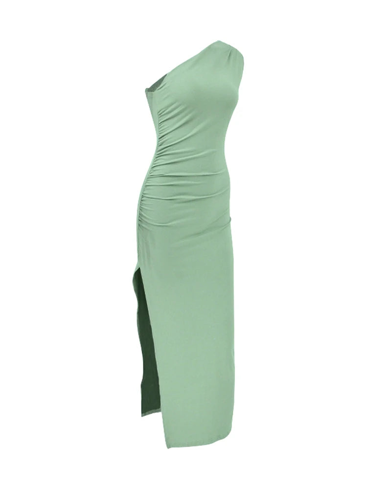Breakfast At Tiffany's Sexy Split Sleeveless Dress