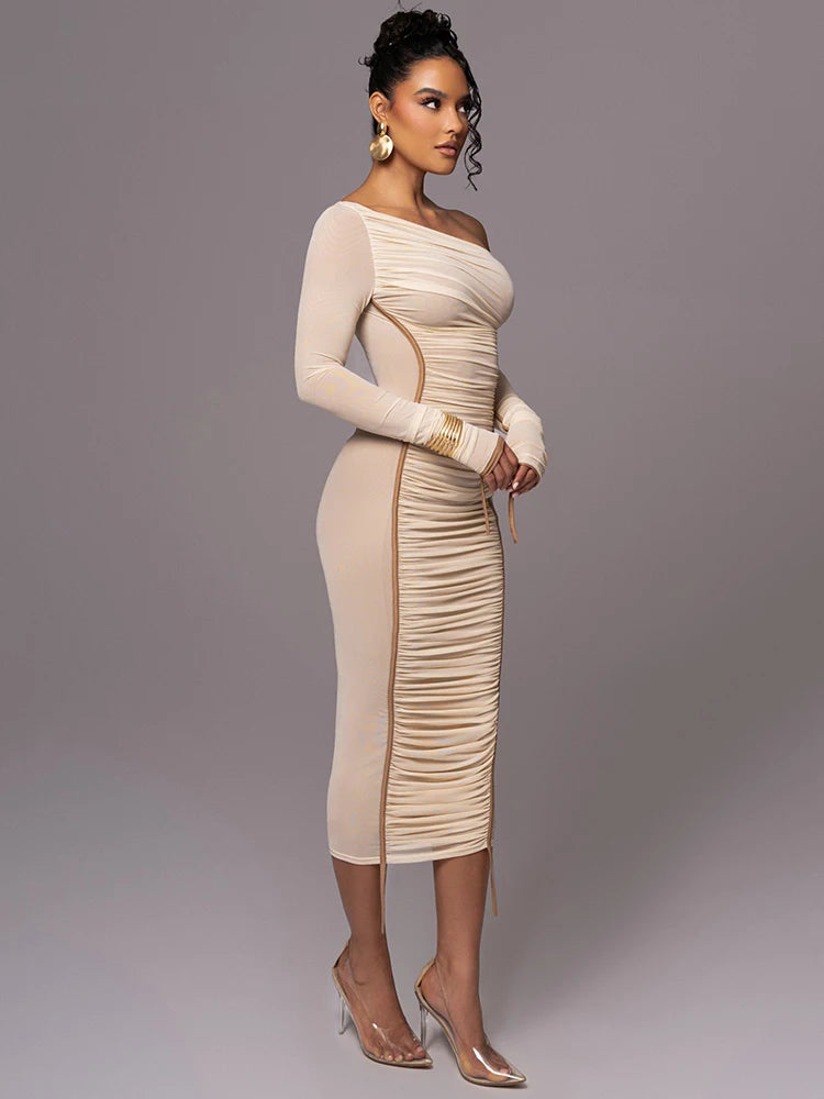 Not An Option Long Sleeve Sexy Long Dress