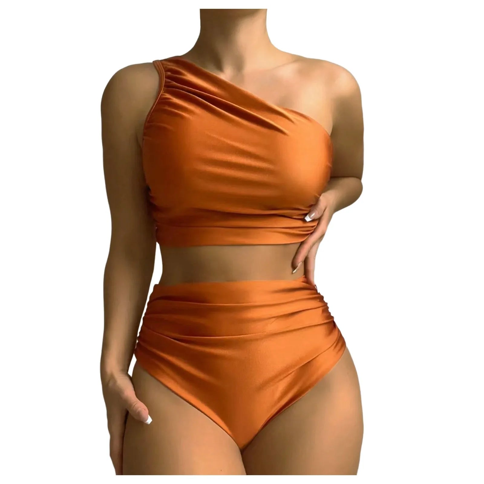 Sexy Vintage Ruched Bathing Suit